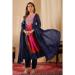 Picture of Fine Rayon Slate Grey Readymade Salwar Kameez