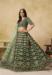 Picture of Nice Silk Dark Olive Green Lehenga Choli