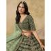 Picture of Nice Silk Dark Olive Green Lehenga Choli