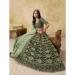 Picture of Nice Silk Dark Olive Green Lehenga Choli