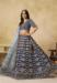 Picture of Gorgeous Silk Dark Slate Grey Lehenga Choli