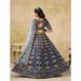 Picture of Gorgeous Silk Dark Slate Grey Lehenga Choli