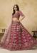 Picture of Well Formed Silk Maroon Lehenga Choli