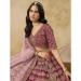 Picture of Well Formed Silk Maroon Lehenga Choli