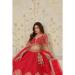 Picture of Fine Silk Fire Brick Lehenga Choli