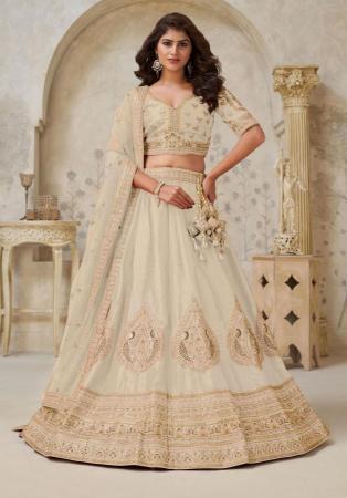 Picture of Superb Silk Tan Lehenga Choli