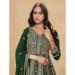 Picture of Lovely Georgette Dark Green Anarkali Salwar Kameez