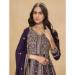 Picture of Georgette Dark Magenta Anarkali Salwar Kameez