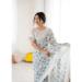 Picture of Amazing Georgette Light Slate Grey Saree