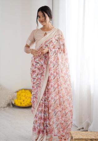 Picture of Pretty Georgette Tan Saree