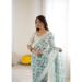 Picture of Excellent Georgette Dark Grey Saree