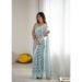 Picture of Amazing Georgette Dark Sea Green Saree