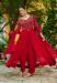 Picture of Comely Georgette Dark Red Readymade Salwar Kameez