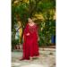 Picture of Comely Georgette Dark Red Readymade Salwar Kameez