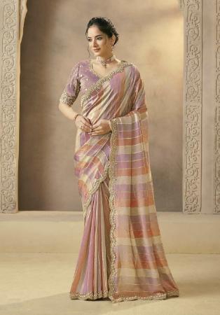 Picture of Good Looking Silk Rosy Brown Saree
