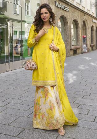 Picture of Resplendent Silk Sandy Brown Straight Cut Salwar Kameez