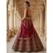 Picture of Sightly Silk Dark Red Lehenga Choli