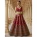 Picture of Sightly Silk Dark Red Lehenga Choli
