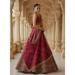 Picture of Sightly Silk Dark Red Lehenga Choli