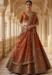 Picture of Well Formed Silk Saddle Brown Lehenga Choli