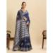 Picture of Well Formed Silk Dark Slate Grey Saree