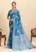 Picture of Stunning Silk Steel Blue Saree