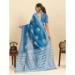 Picture of Stunning Silk Steel Blue Saree