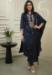 Picture of Beautiful Silk Dark Slate Grey Readymade Salwar Kameez