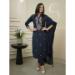 Picture of Beautiful Silk Dark Slate Grey Readymade Salwar Kameez