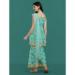 Picture of Shapely Georgette Turquoise Readymade Salwar Kameez