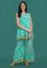 Picture of Georgette Medium Aqua Marine Readymade Salwar Kameez