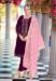 Picture of Pleasing Chiffon Maroon Straight Cut Salwar Kameez