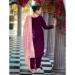 Picture of Pleasing Chiffon Maroon Straight Cut Salwar Kameez