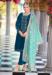 Picture of Sublime Chiffon Teal Straight Cut Salwar Kameez
