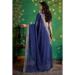 Picture of Well Formed Georgette Dark Slate Blue Saree