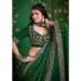 Picture of Beauteous Georgette Forest Green Saree