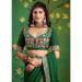 Picture of Beauteous Georgette Forest Green Saree
