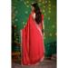 Picture of Bewitching Georgette Crimson Saree