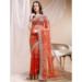 Picture of Admirable Chiffon & Silk Fire Brick Saree