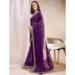 Picture of Pleasing Chiffon & Silk Purple Saree