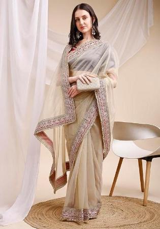 Picture of Grand Chiffon & Silk Rosy Brown Saree