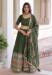 Picture of Fine Silk Dark Olive Green Lehenga Choli