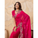 Picture of Superb Chiffon Fire Brick Saree
