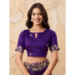 Picture of Delightful Chiffon Purple Saree