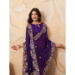 Picture of Delightful Chiffon Purple Saree