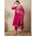 Picture of Splendid Rayon Crimson Readymade Salwar Kameez