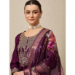 Picture of Alluring Rayon Brown Readymade Salwar Kameez