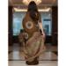 Picture of Marvelous Cotton Dark Olive Green Saree