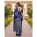 Picture of Wonderful Cotton Dark Slate Blue Saree