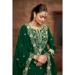 Picture of Marvelous Silk Forest Green Straight Cut Salwar Kameez